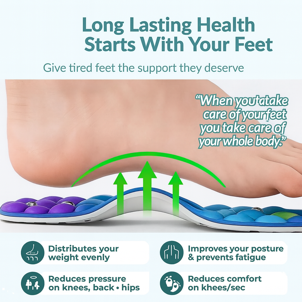 Relvee™ Orthopedic Magnetic Insoles For Pain Relieve